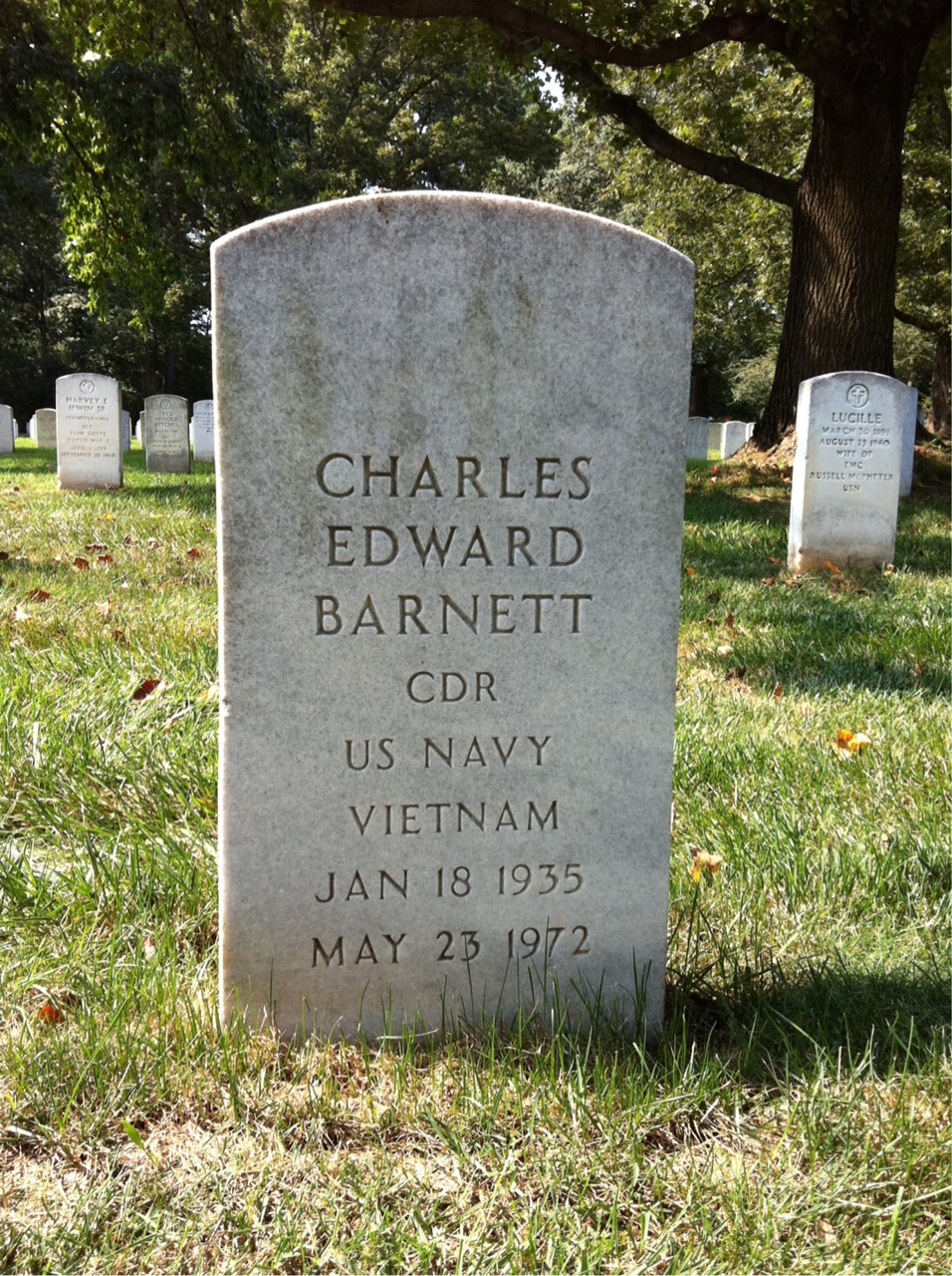 Headstone of Charles Edward Barnett