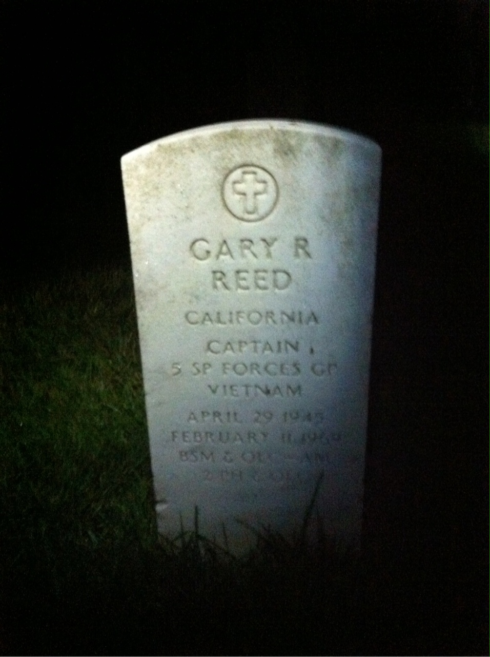 Headstone of Gary Robert Reed