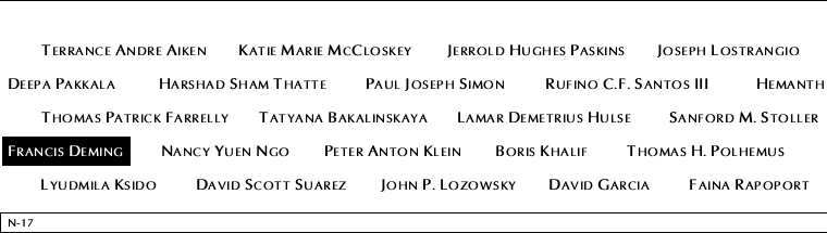 Panel N-17, North Pool, National September 11 Memorial