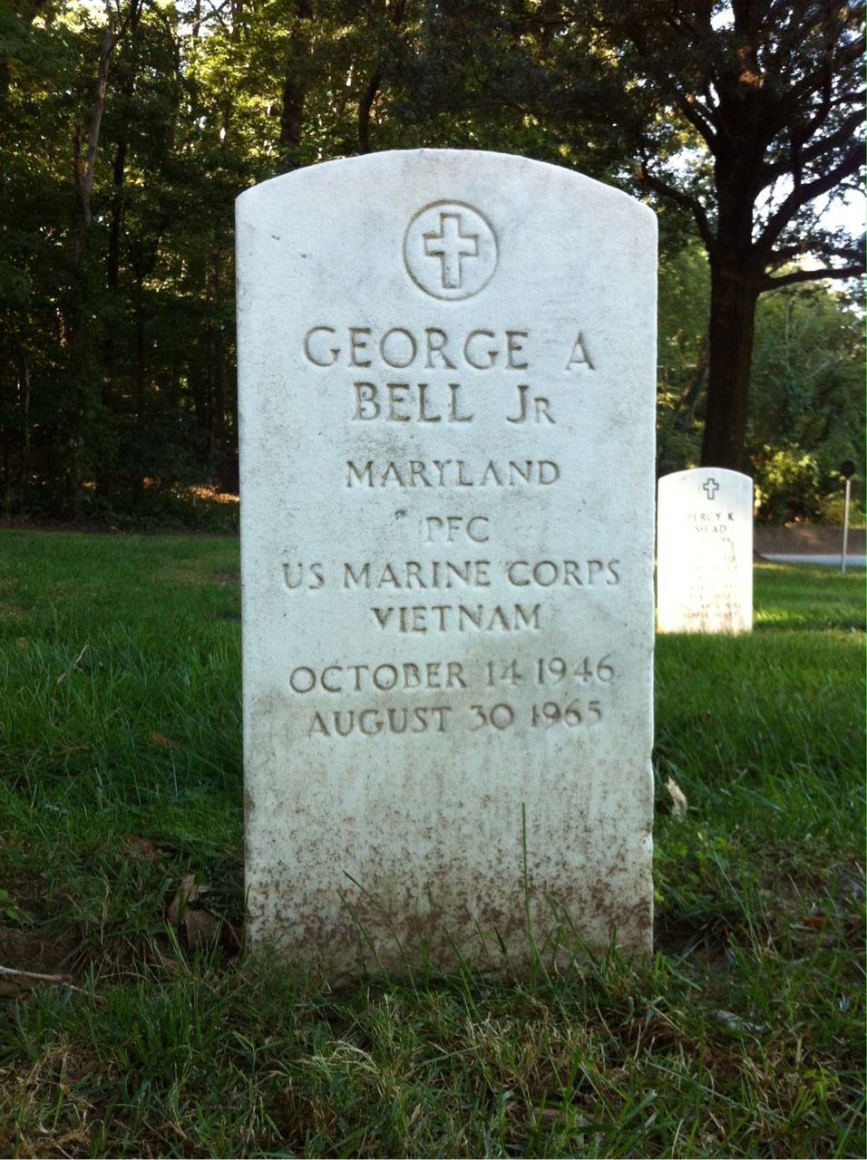 Headstone of George Albert Bell Jr.