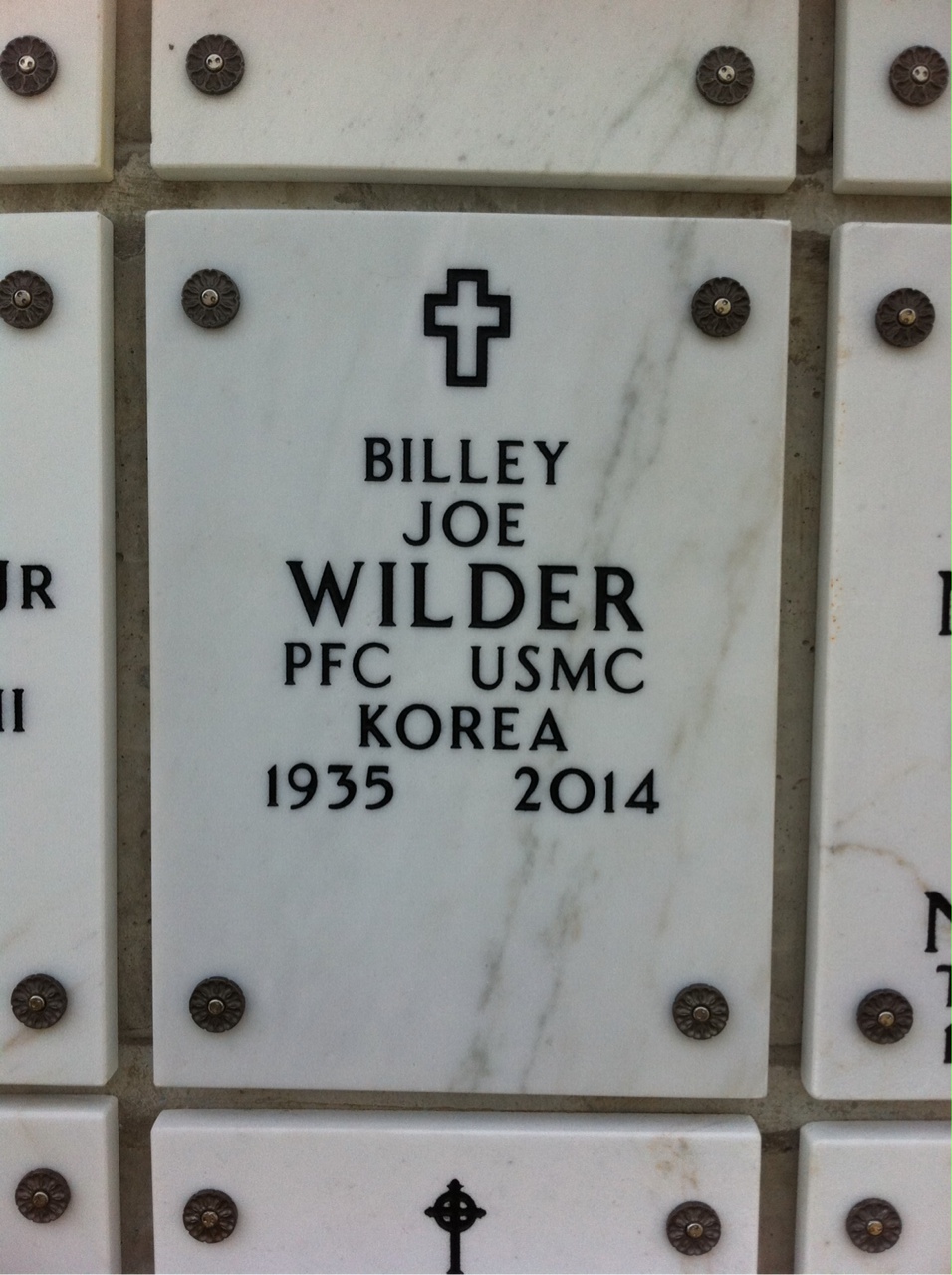 Headstone of Billey Joe Wilder