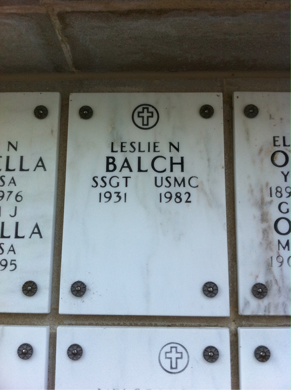 Headstone of Leslie Norman Balch