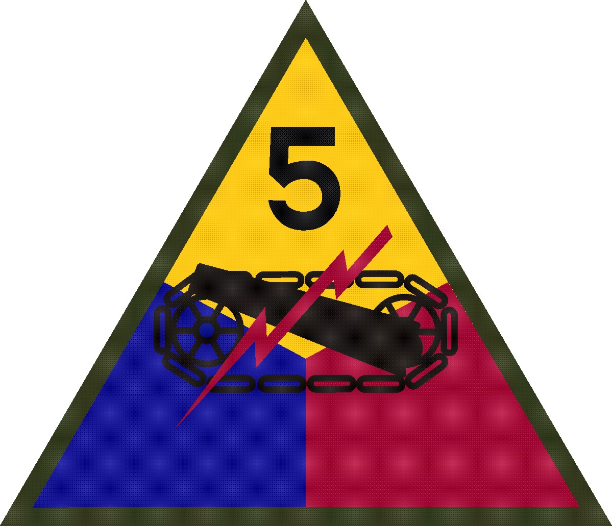 5TH ARMORED DIVISION - Shoulder Sleeve Insignia
