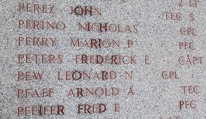Headstone of Frederick E Peters