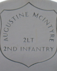 Headstone of Augustine McIntyre
