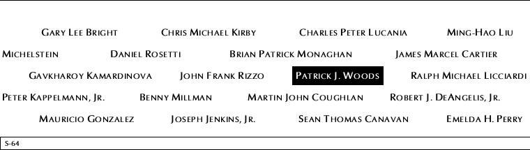 Panel S-64, South Pool, National September 11 Memorial