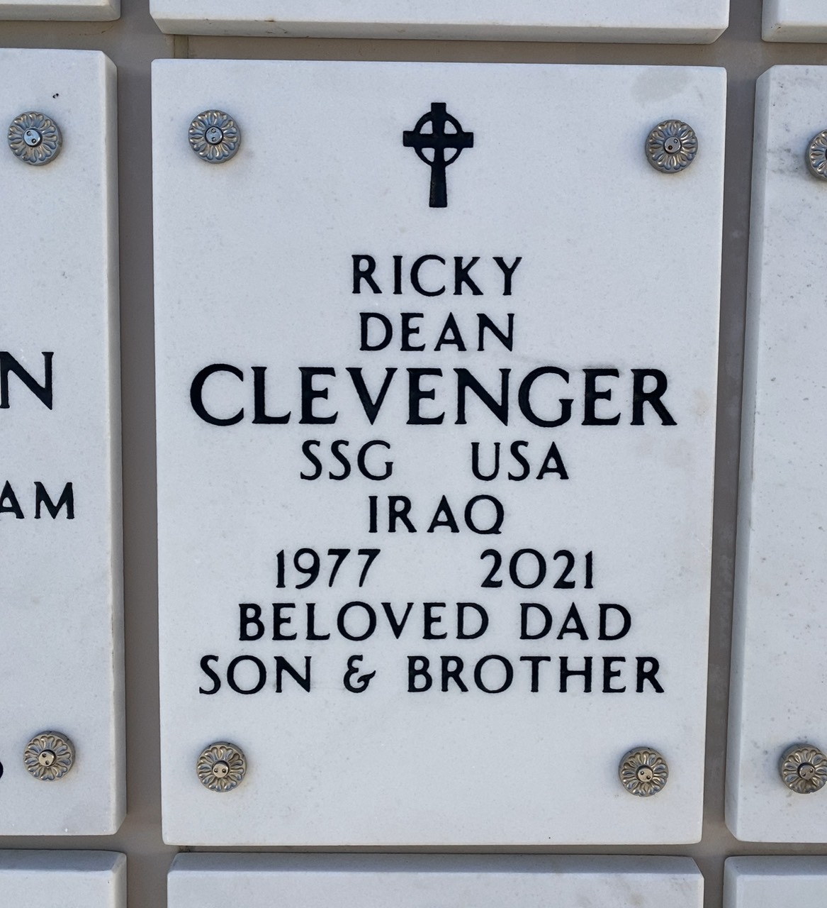 Headstone of Ricky Dean Clevenger