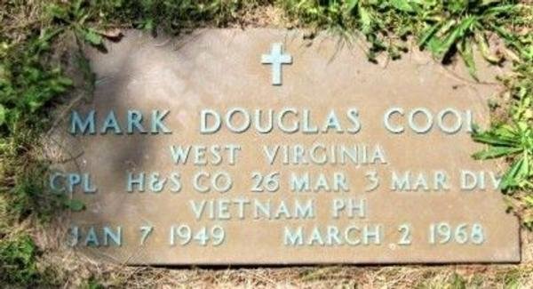 Headstone of Mark Douglas Cool