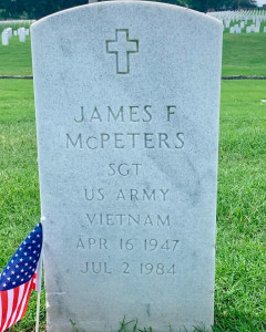 Headstone of James Franklin McPeters