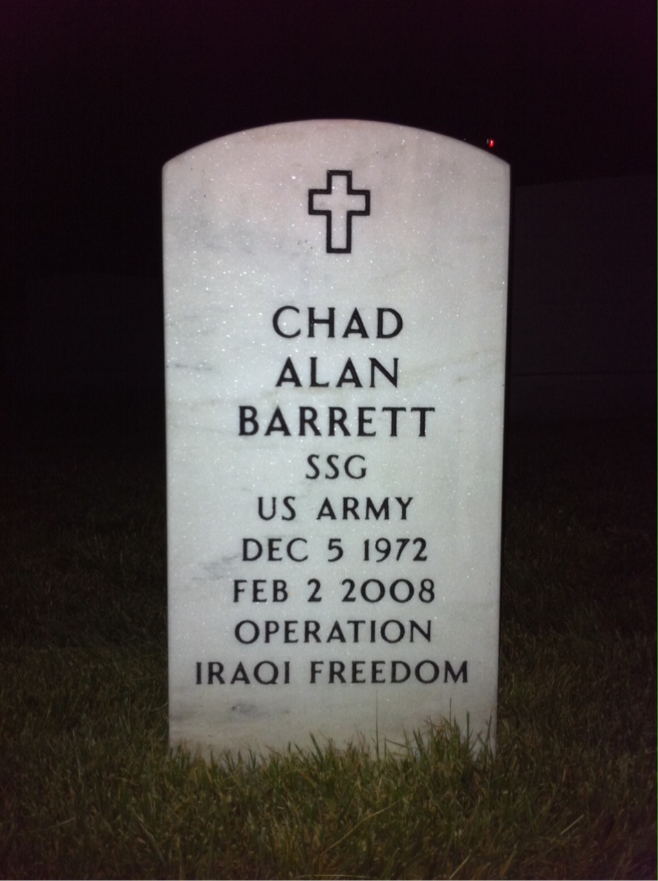 Headstone of Chad Alan Barrett