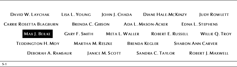 Panel S-1, South Pool, National September 11 Memorial