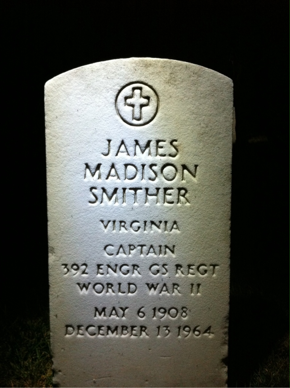 Headstone of James Madison Smither