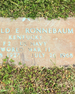 Headstone of Donald E. Ronnebaum