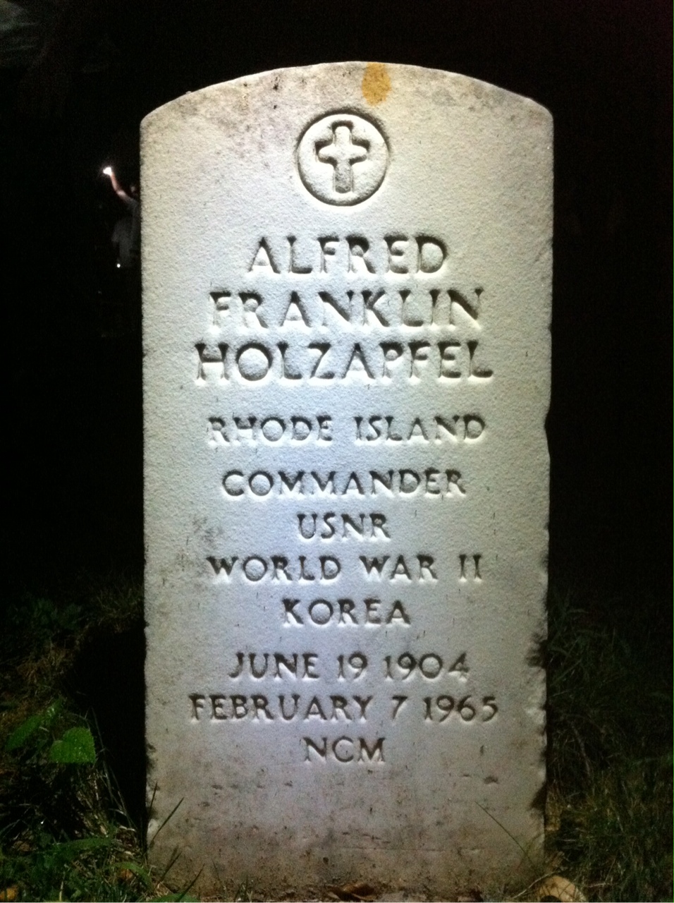 Headstone of Alfred F Holzapfel