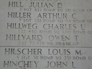 Headstone of Owen Truman Hillyard