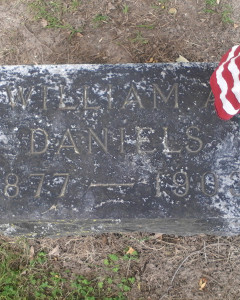 Headstone of William A. Daniels