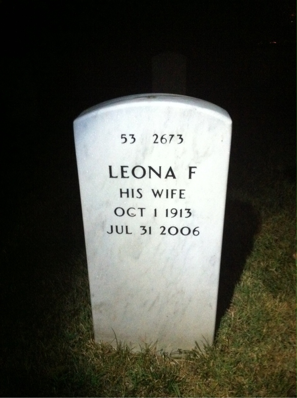 Headstone shared by 2 interments, including Ernest Chesley Bell
