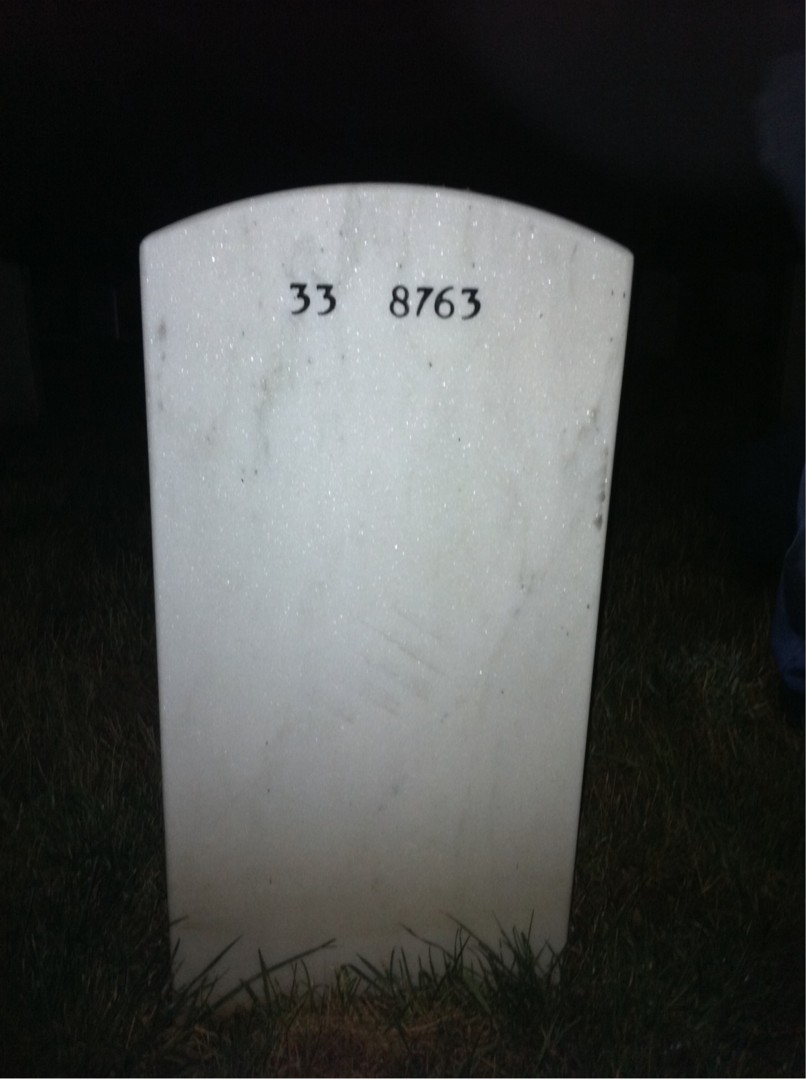 Headstone of Jerome W Israel