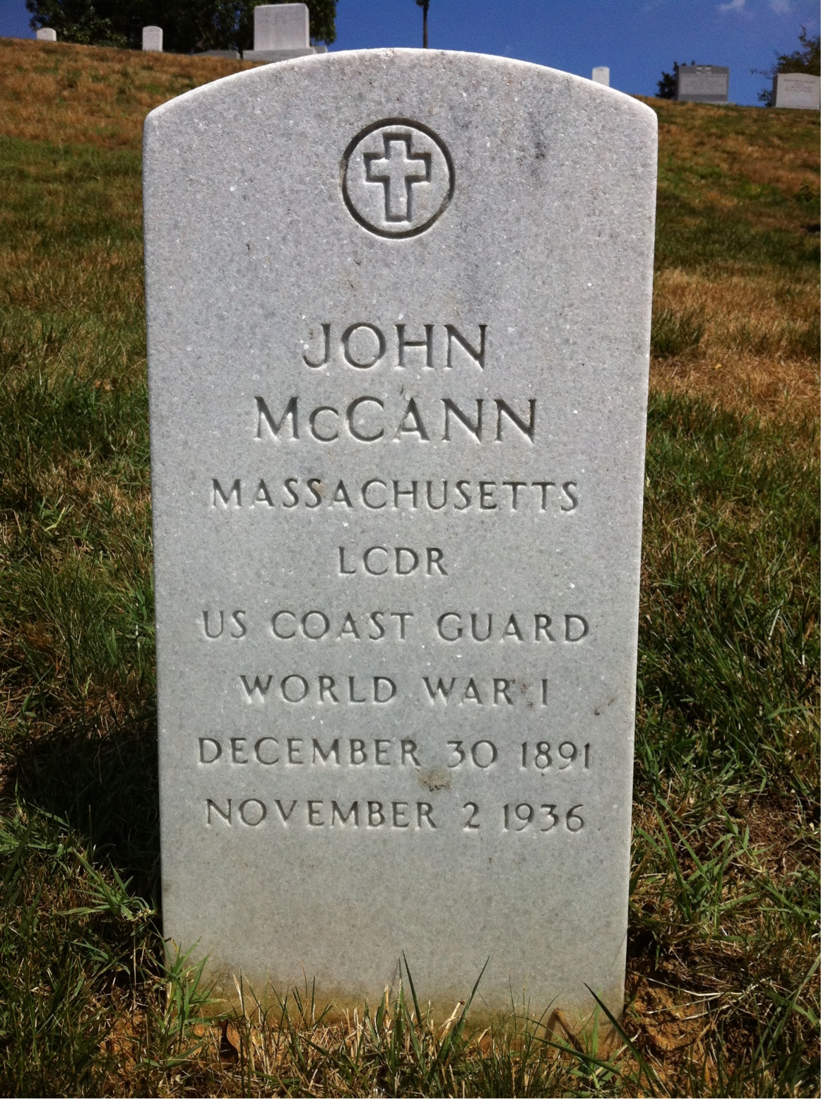 Headstone of John McCann
