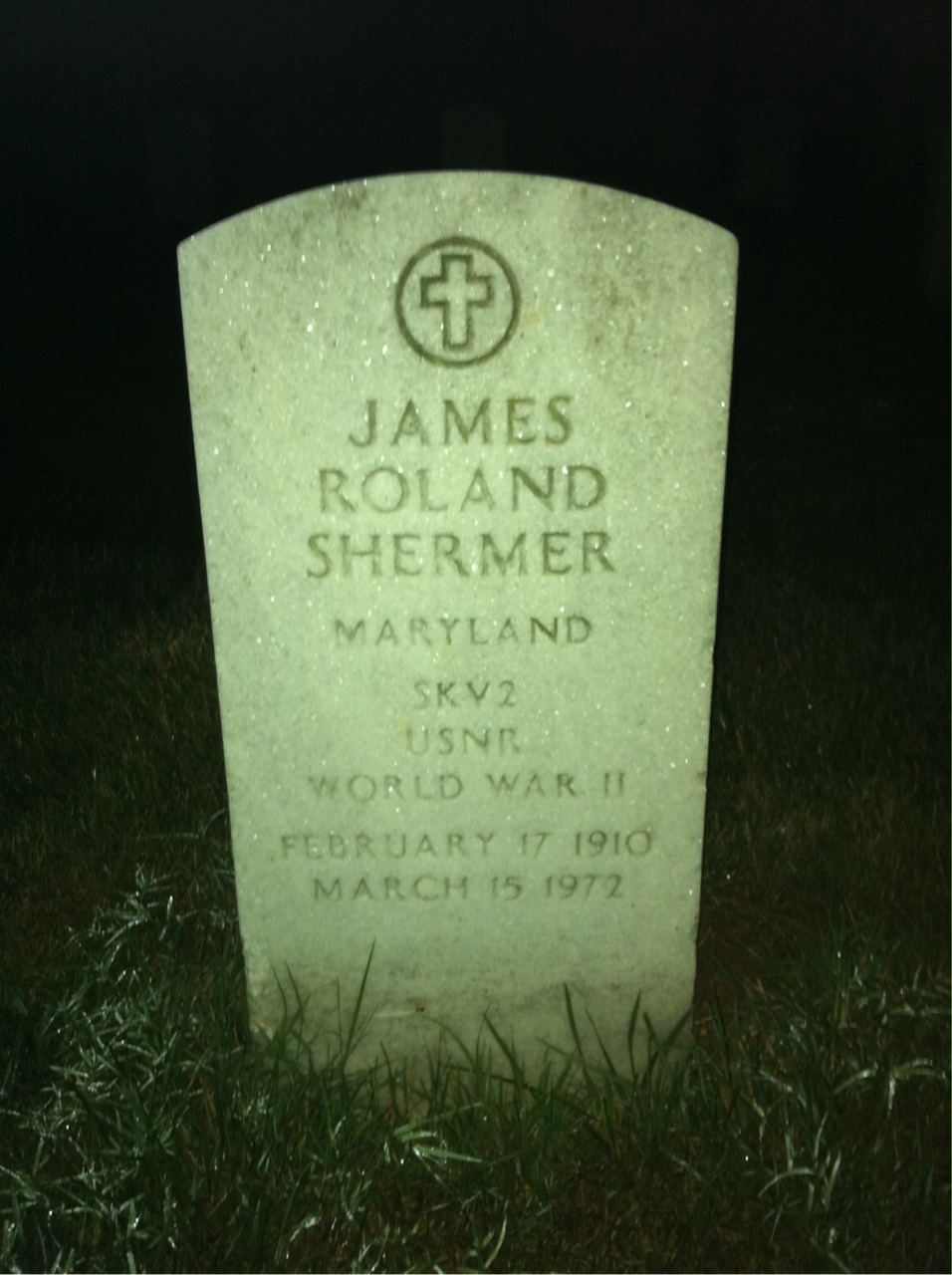 Headstone of James Roland Shermer