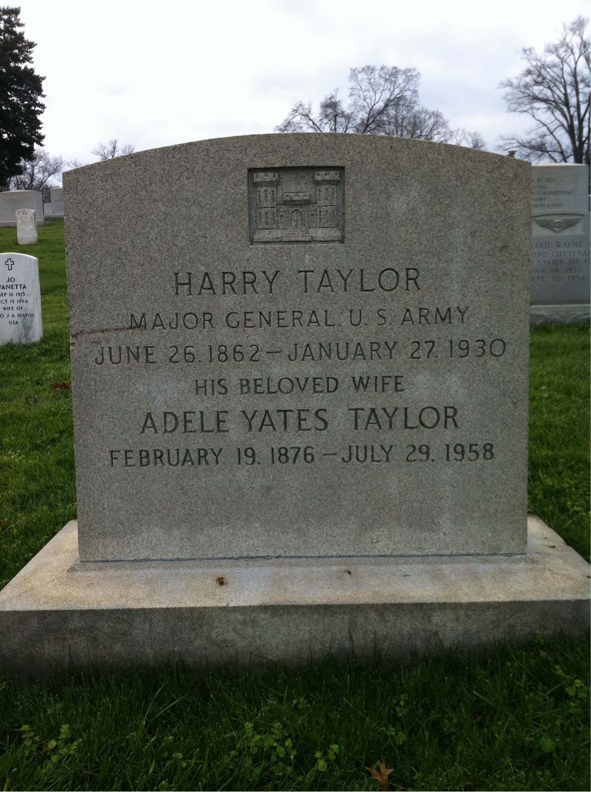 Headstone of Adele Taylor