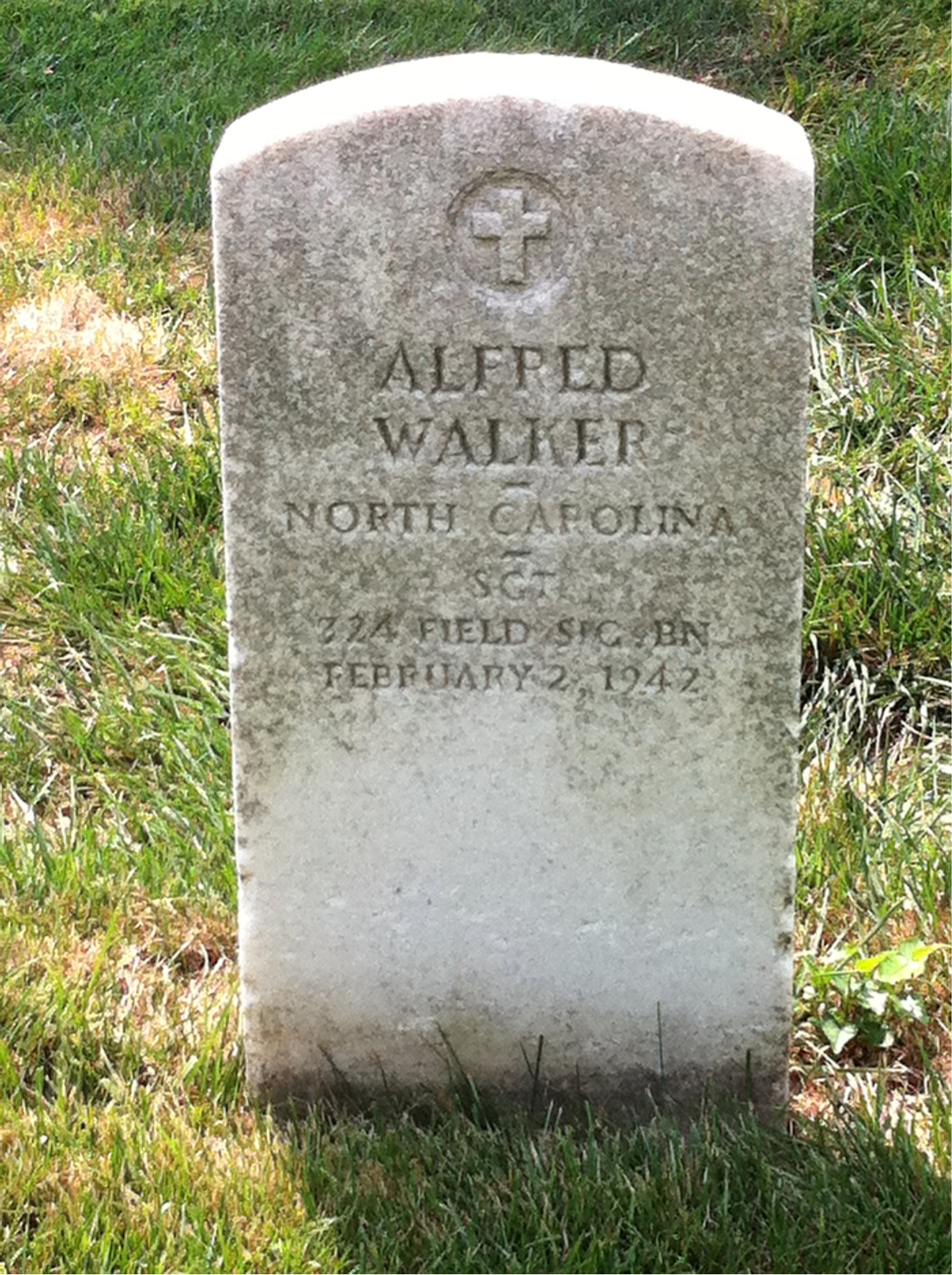 Headstone of Alfred Walker