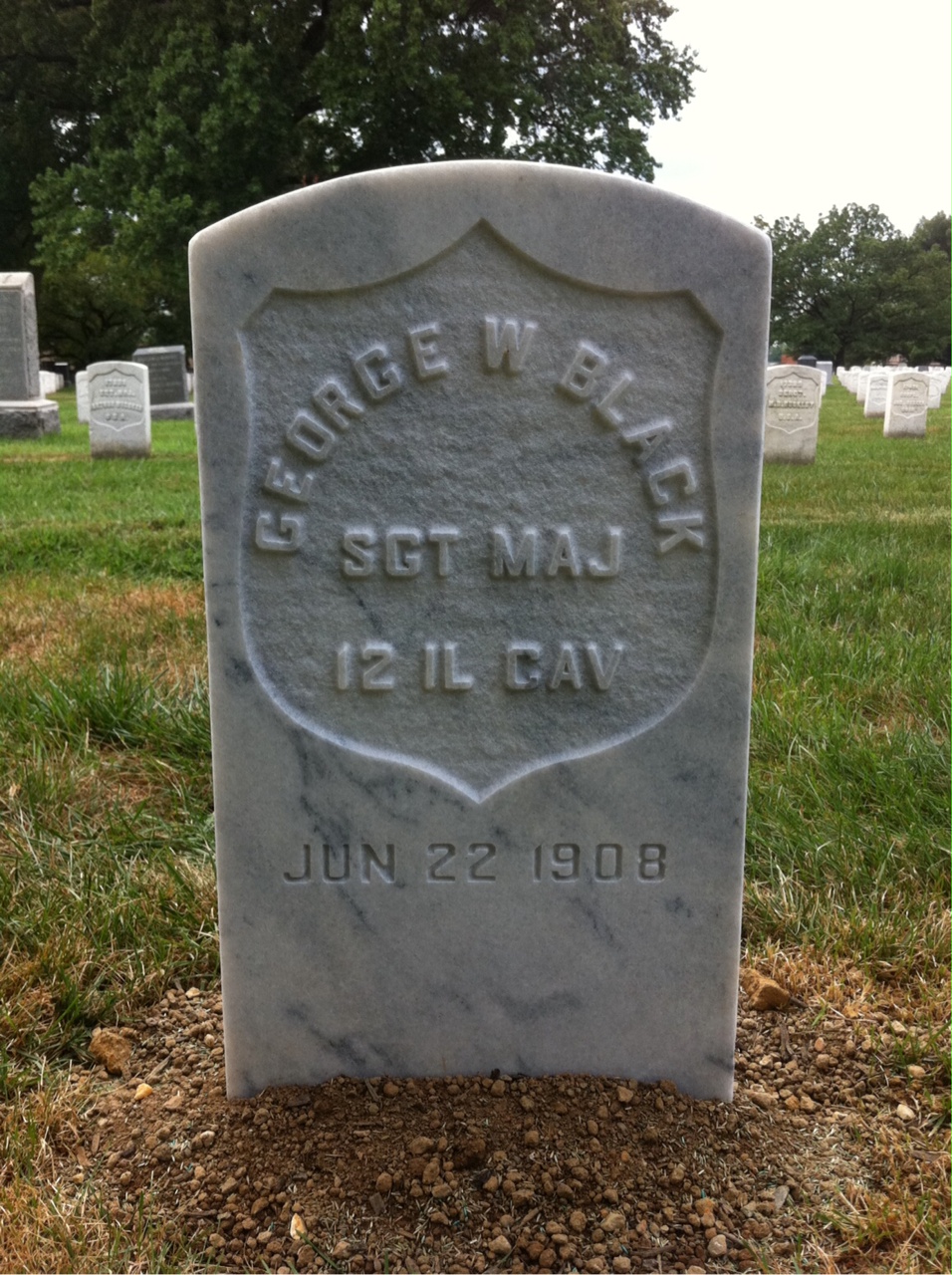 Headstone of George Black