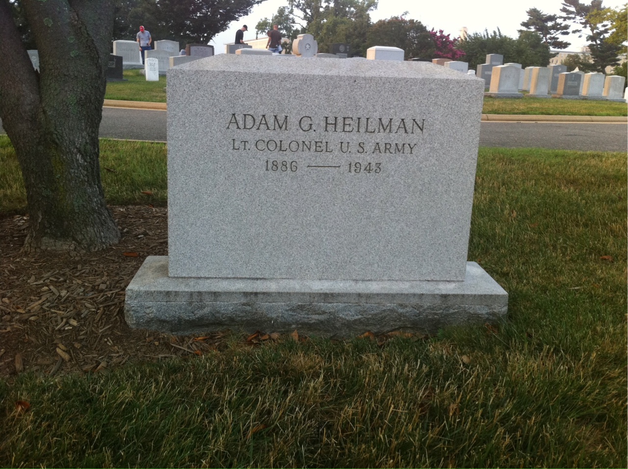 Headstone of Adam Heilman
