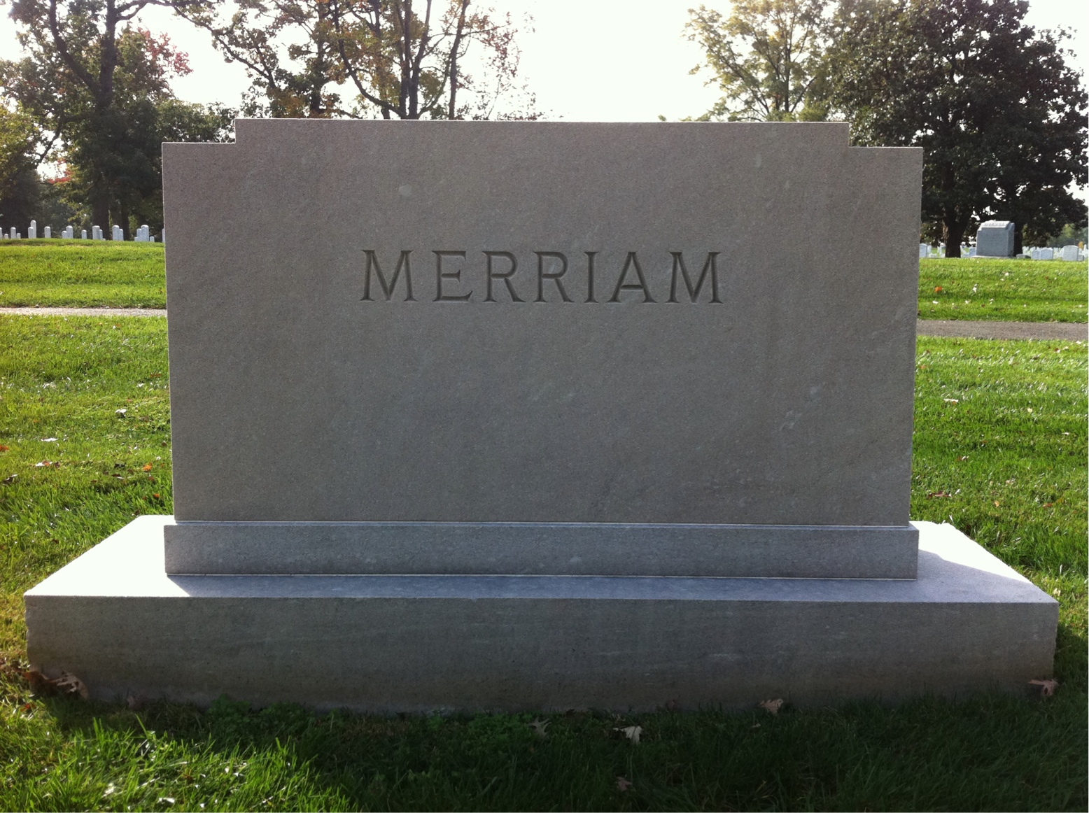 Headstone of Anne Merriam