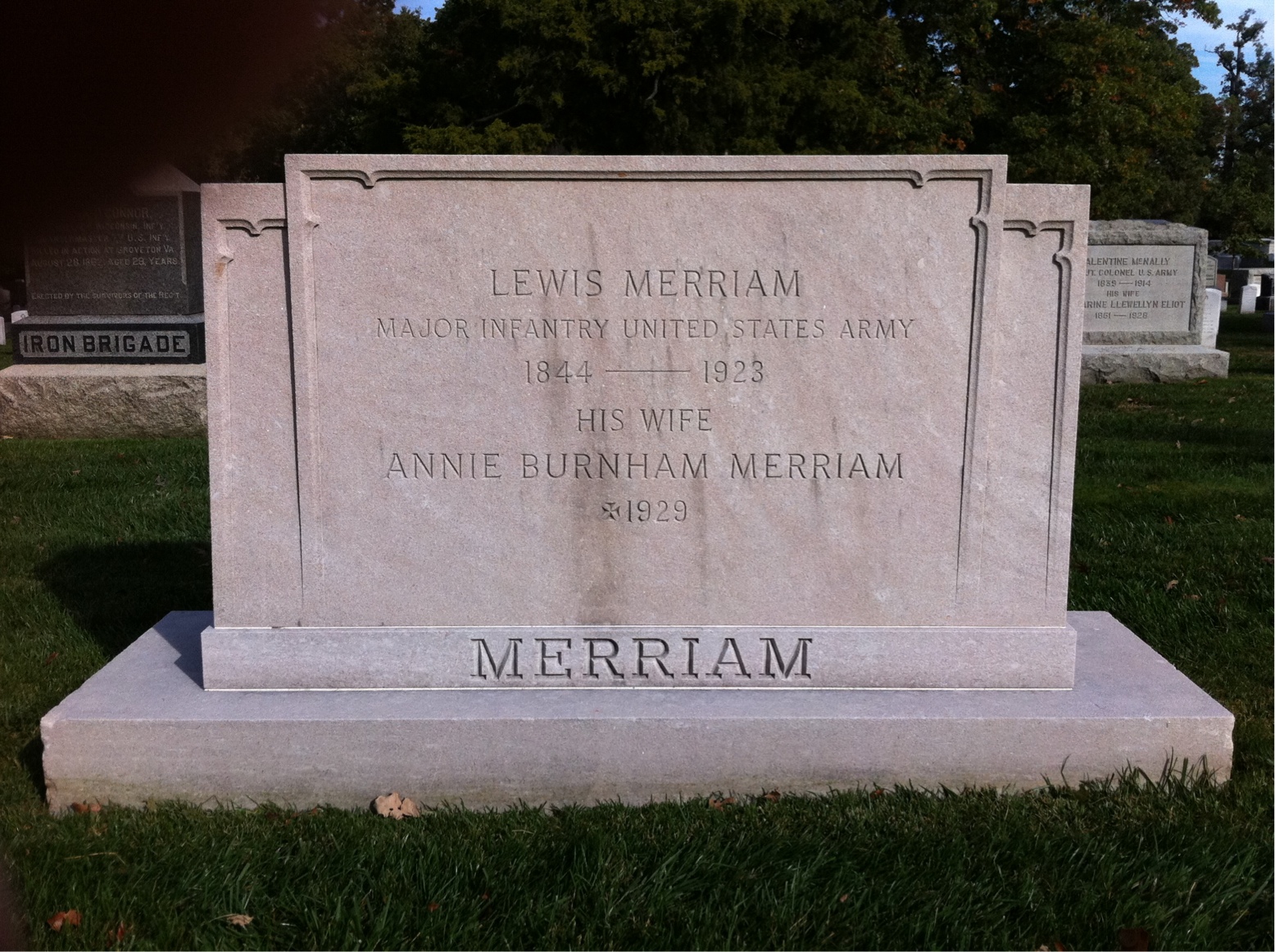 Headstone of Anne Merriam
