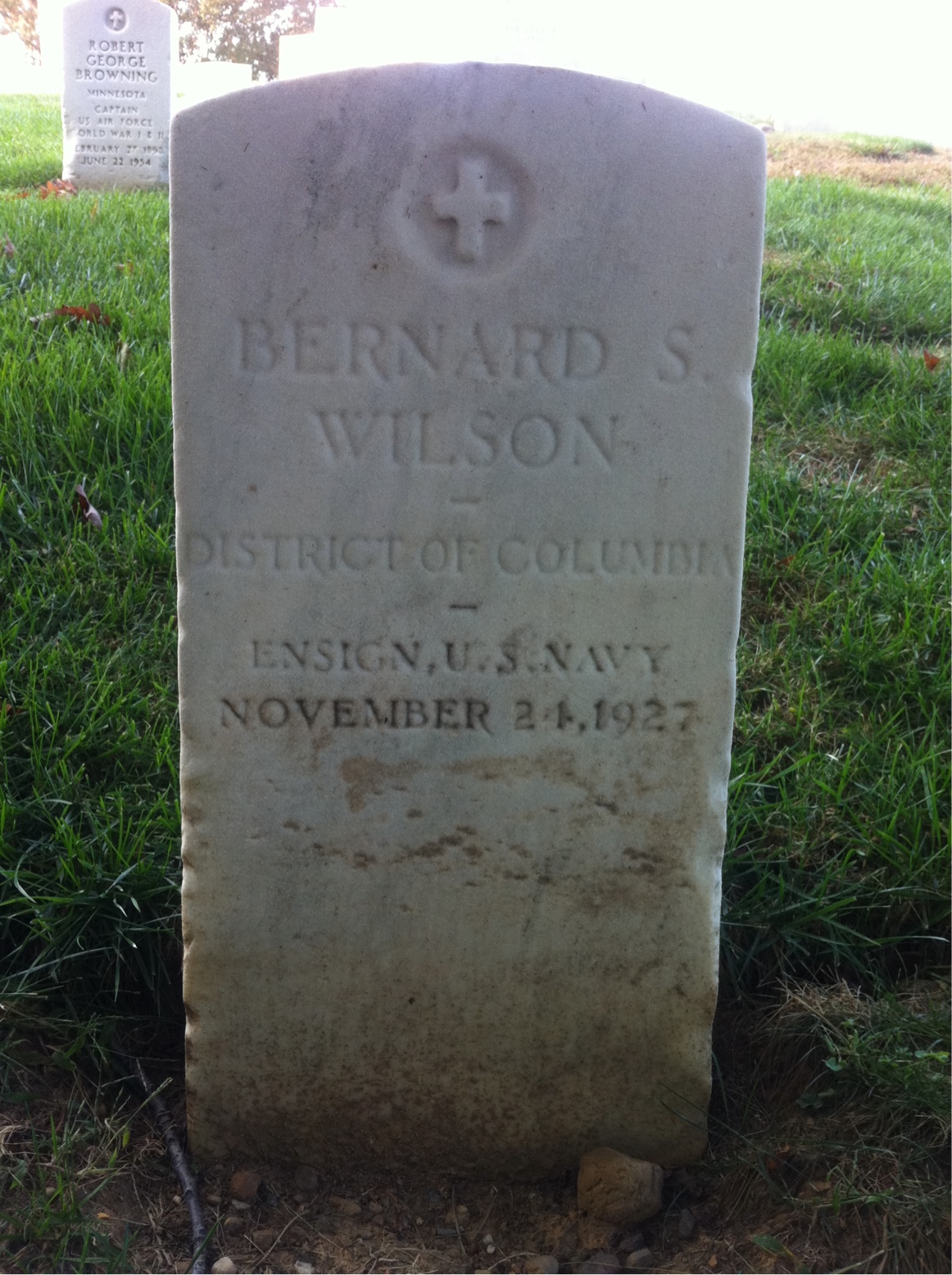 Headstone of Bernard Wilson
