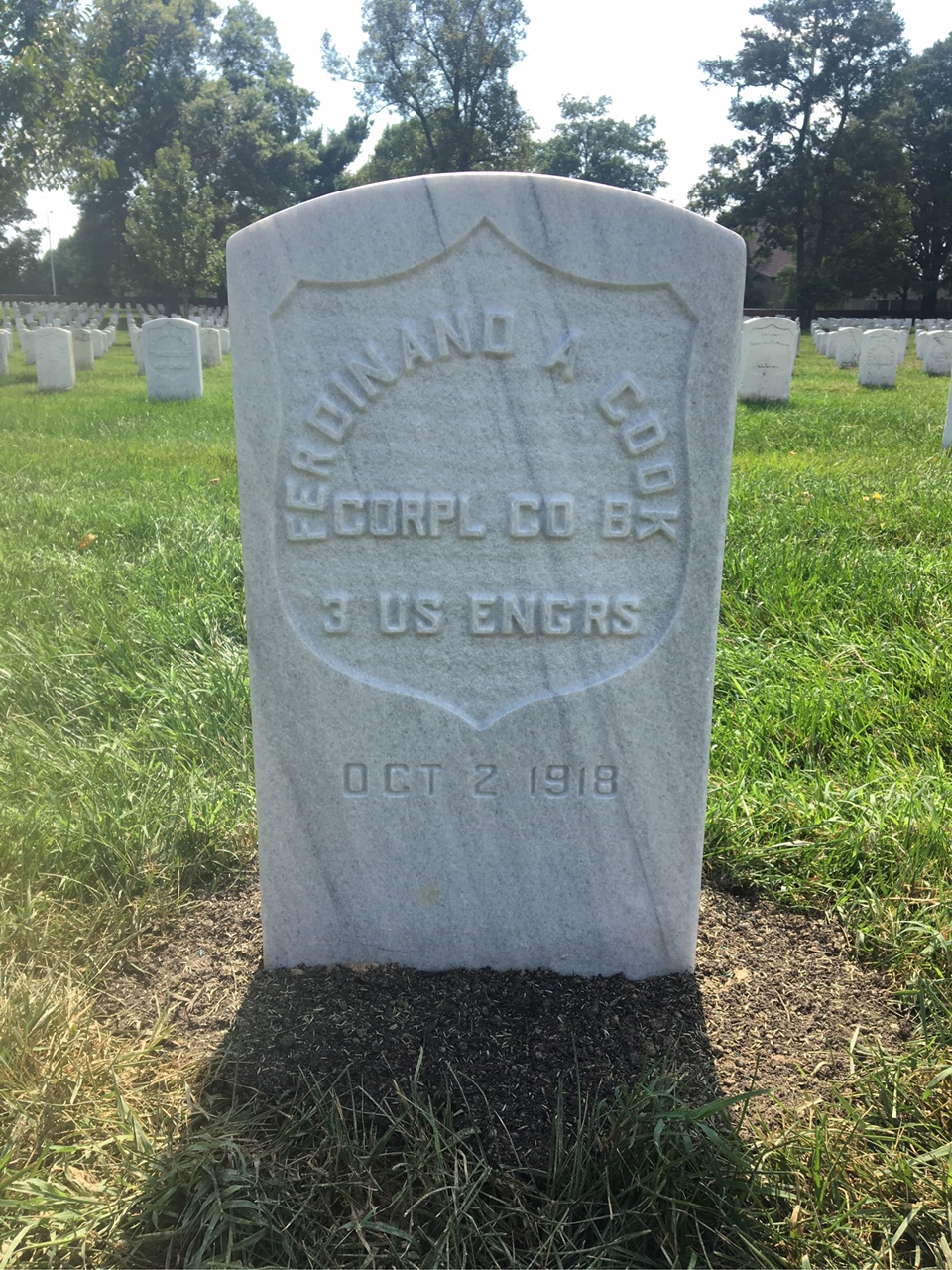 Headstone of Ferdinand Cook