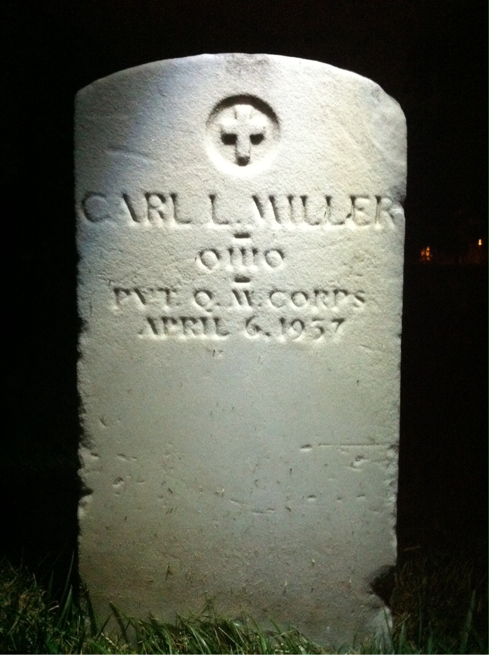 Headstone of Carl Miller