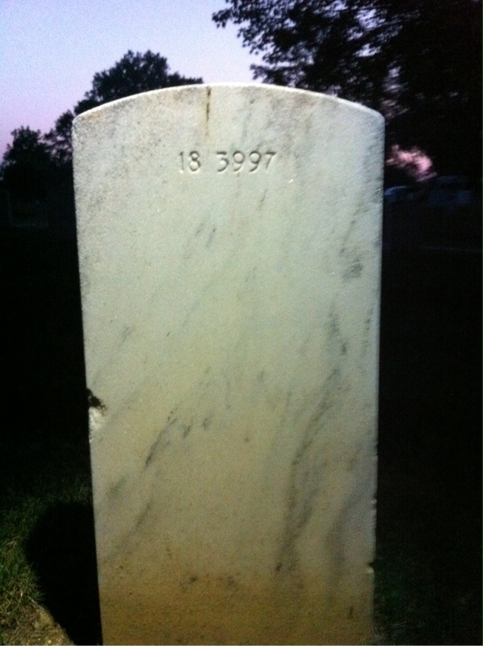 Headstone of Arthur Hanson
