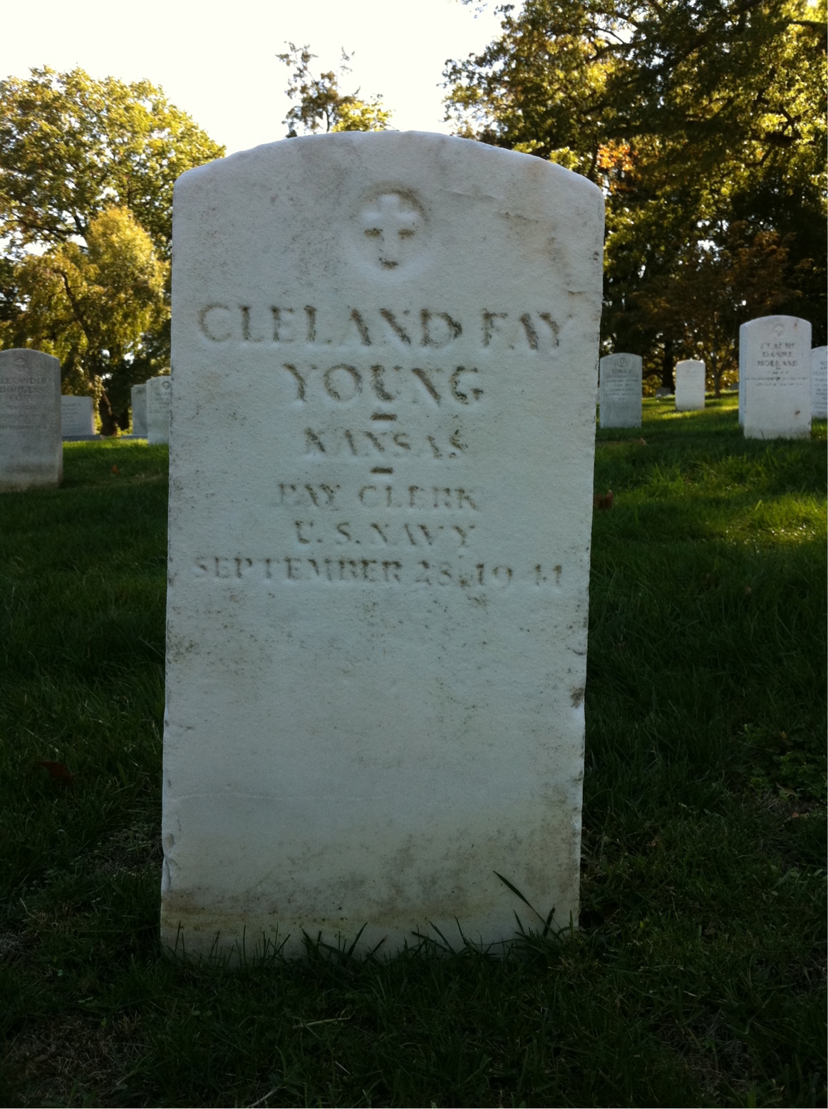 Headstone of Cleland Young
