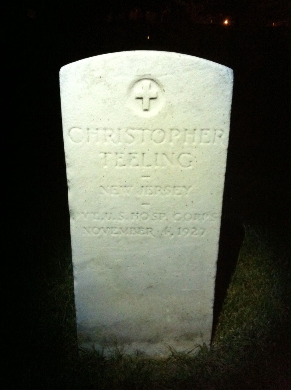 Headstone of Christopher Teeling