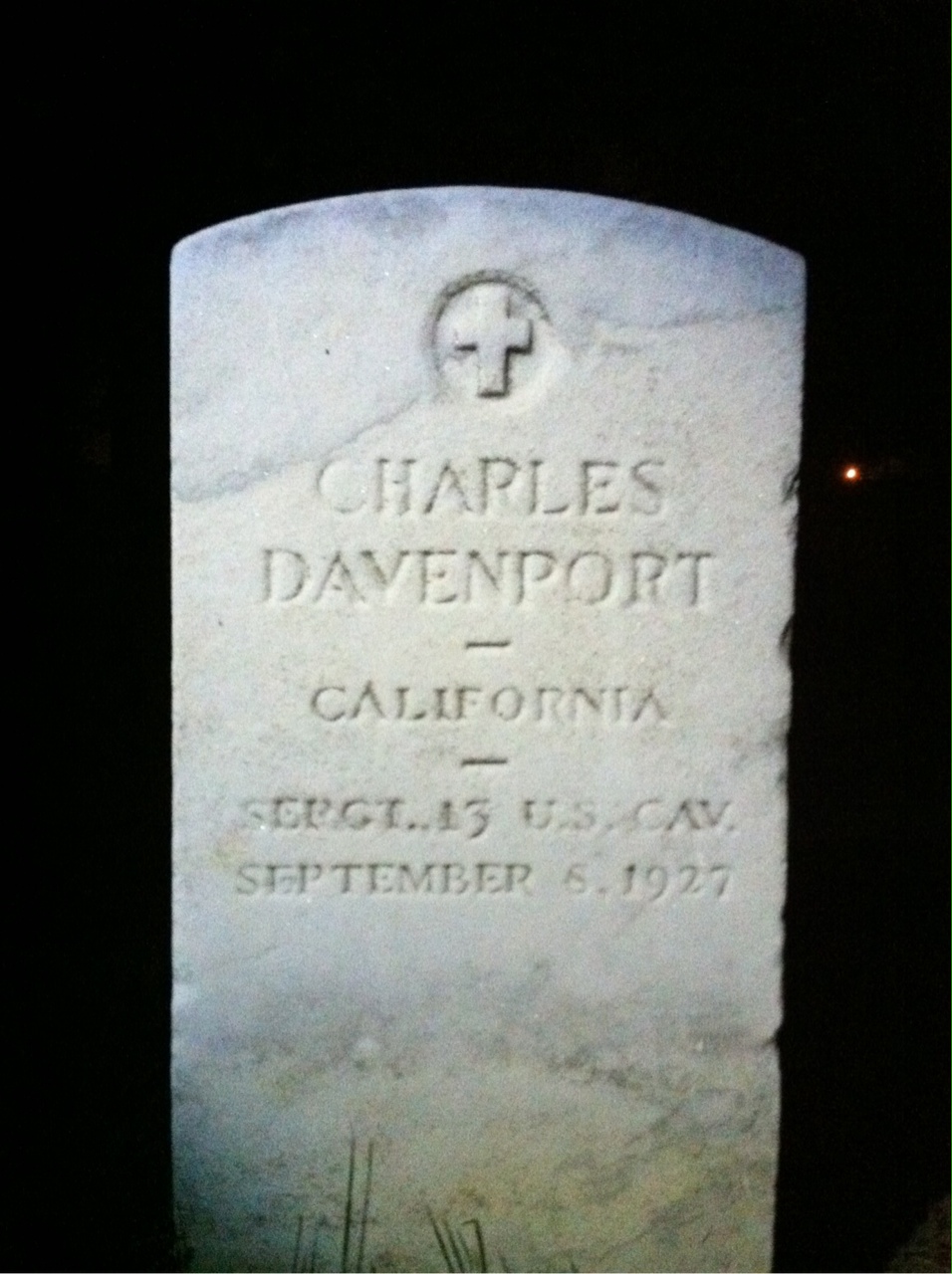 Headstone of Charles Davenport