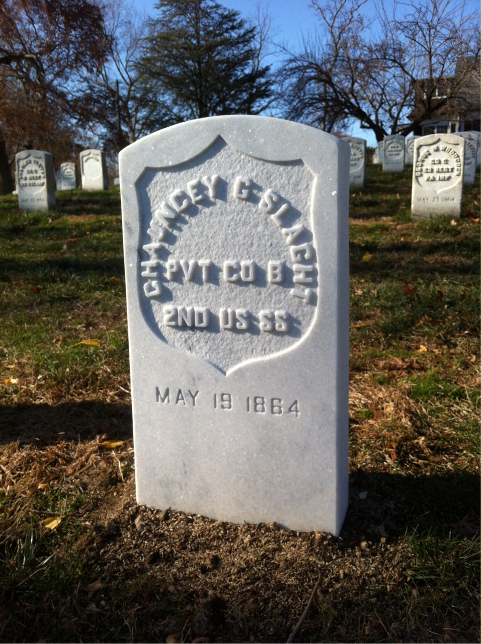 Headstone of Chauncey Slaght